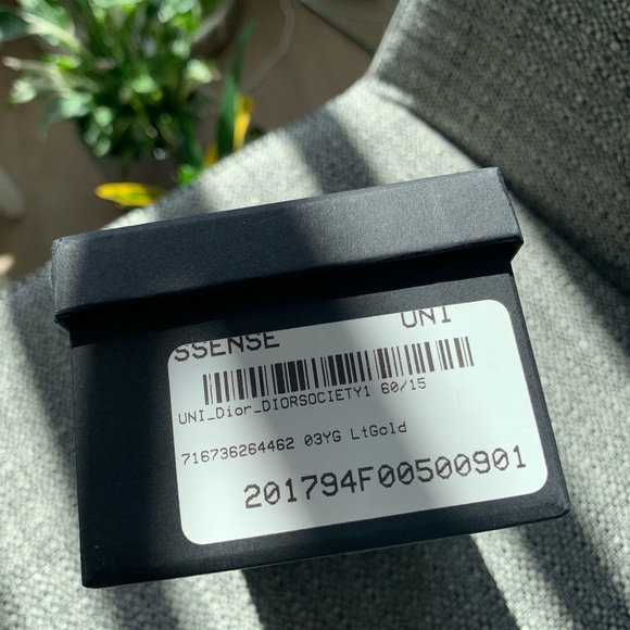 Dior pale gold Society1 butterfly frame sunglasses - Picture 11 of 12